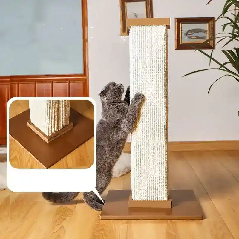 Torre Rascador para Gatos 80cm - Madera y Sisal Natural