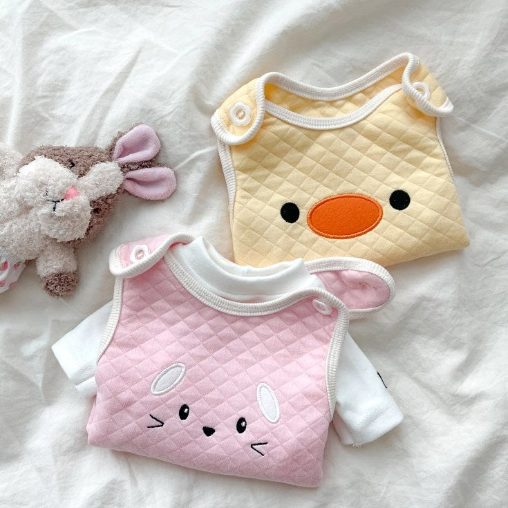 "Cip Cip" Dog Vest - Yellow with Duck or Pink with Mickey Mouse