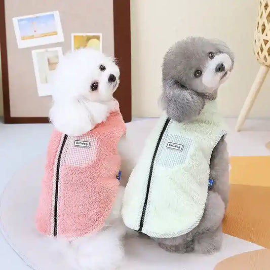 Cappotto Effidog Cani - Pile Smanicato con Zip by Dog Moda