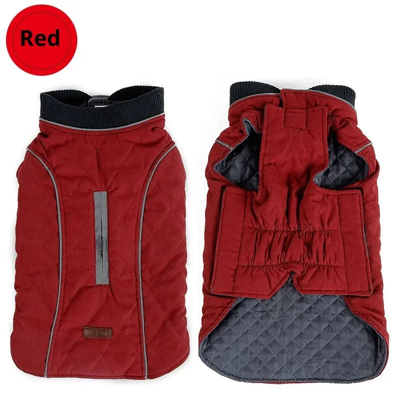 Waterproof Dog Coat Padded with Reflective Inserts