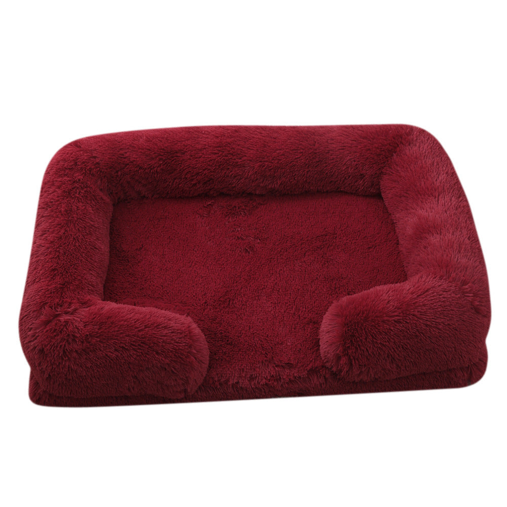 Fluffy Rectangular Dog and Cat Bed - The Perfect Winter Nest