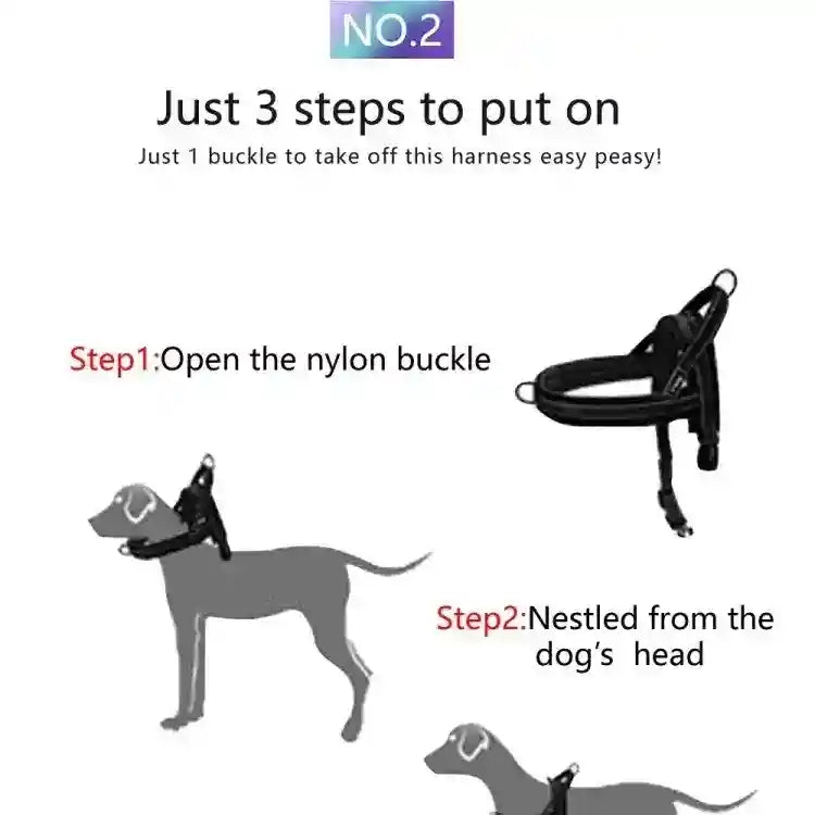 Pull Harness Instructions Easy Walk Harness How To Put On Pet