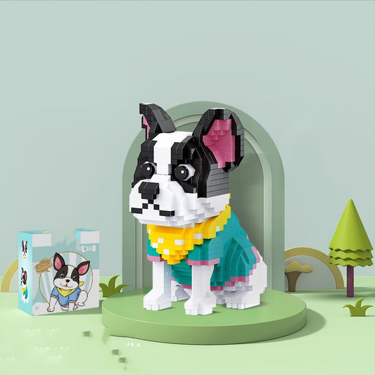 Set di Costruzioni "Pet Dog Building Block" – Modello Cane in Micro Mattoncini