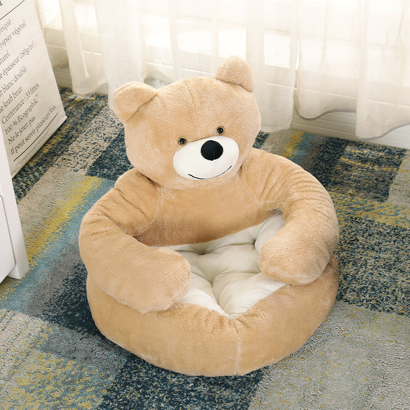Teddy Bear Dog and Cat Bed – Comfort and Tenderness for Your Four-Legged Friend