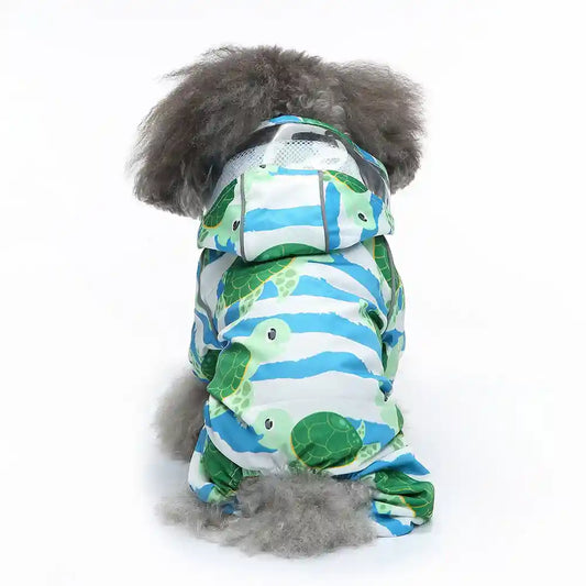 Impermeabile Cani con Pettorina e Cappuccio Integrati by Dog Moda