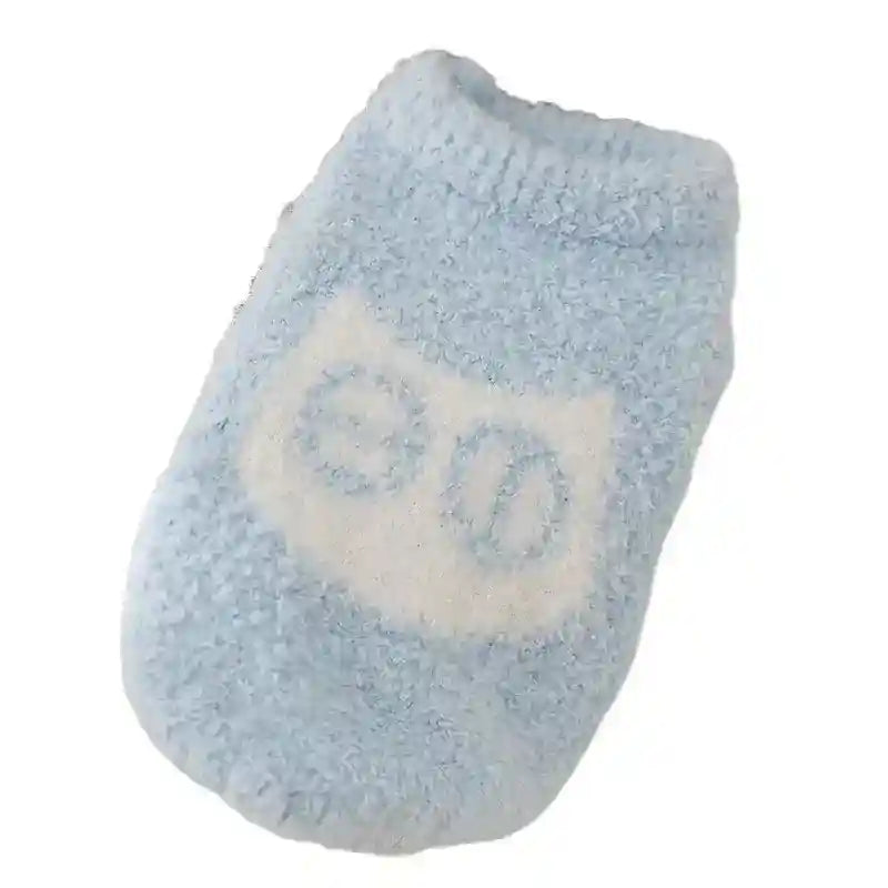 犬と猫用の柔らかいフクロウのセーター - 暖かい冬用