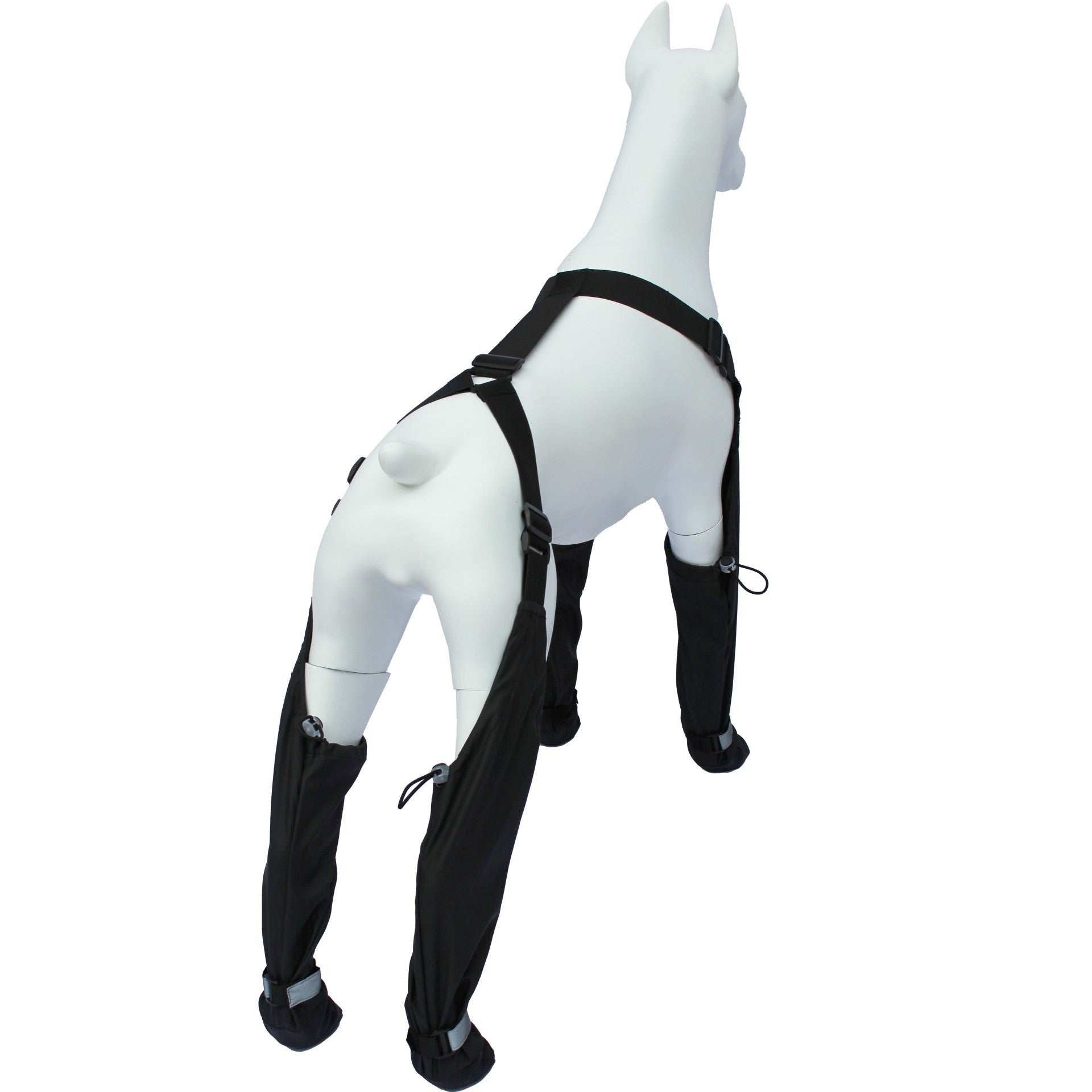 Waterproof Dog Shoes with Elastic Strap and Reflective Details