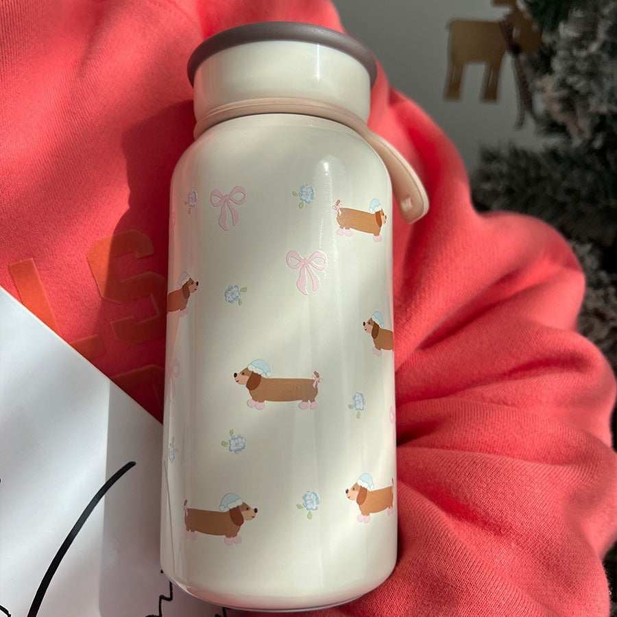 Borraccia Termica Bassotto 400ml in Acciaio Inox 304