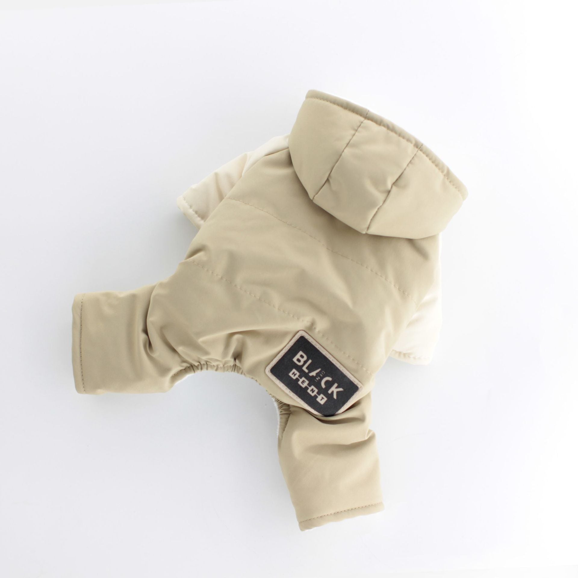 "Black" Dog Down Jacket with Waterproof Hood – Beige or Dark Green