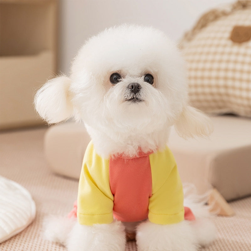 Tutina Fleece per Cani con Patch Cartoon - Pigiama Morbido