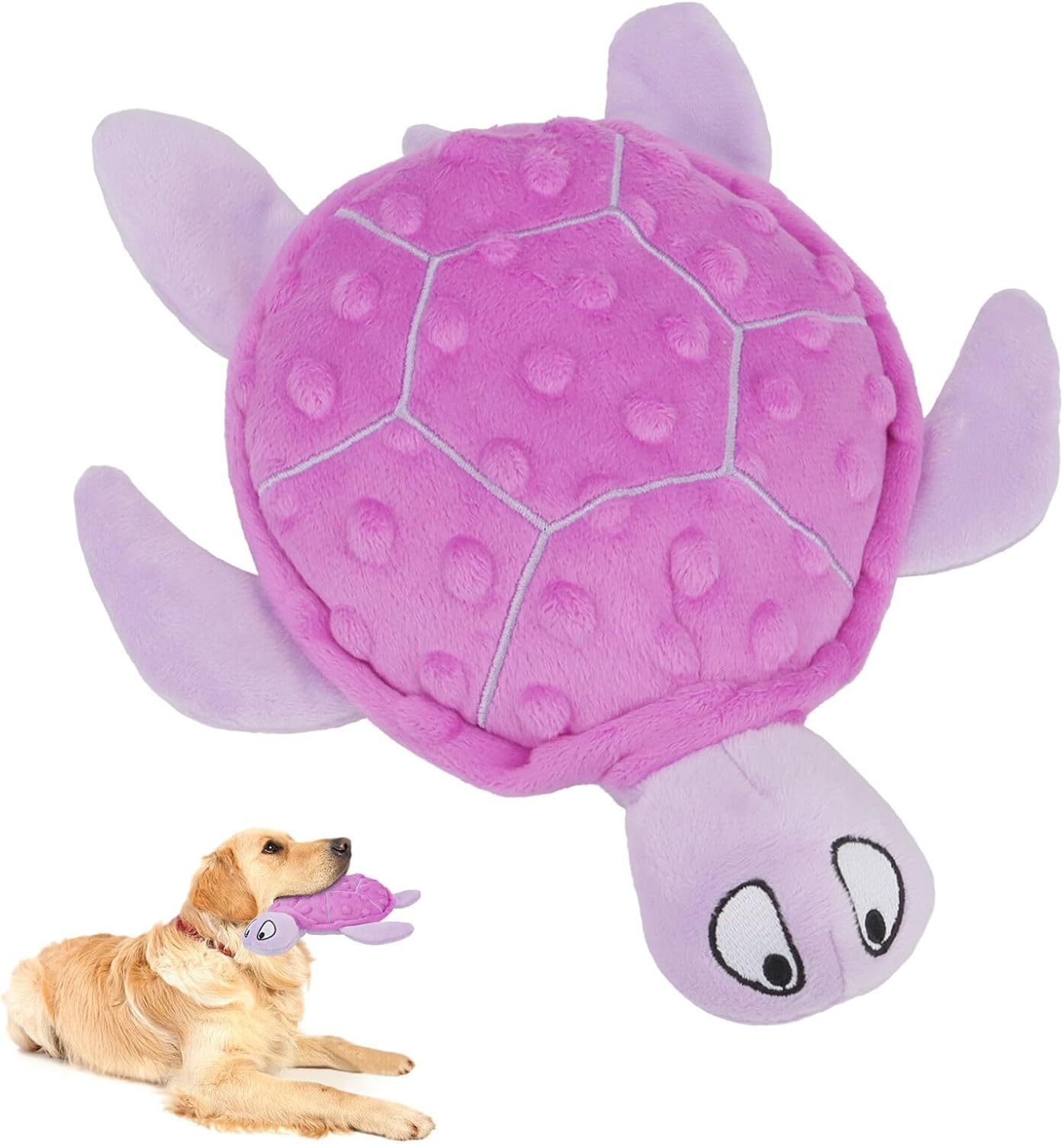 Peluche Tartaruga Resistente per Cani - Con Suono e Carta Stropicciante - Dog Moda