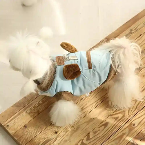 3D Bear Ears Dog Cat Coat - Warm Waterproof