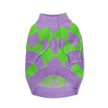 Maglione a Quadri Verdi e Porpora per Bulldog - Dog Moda