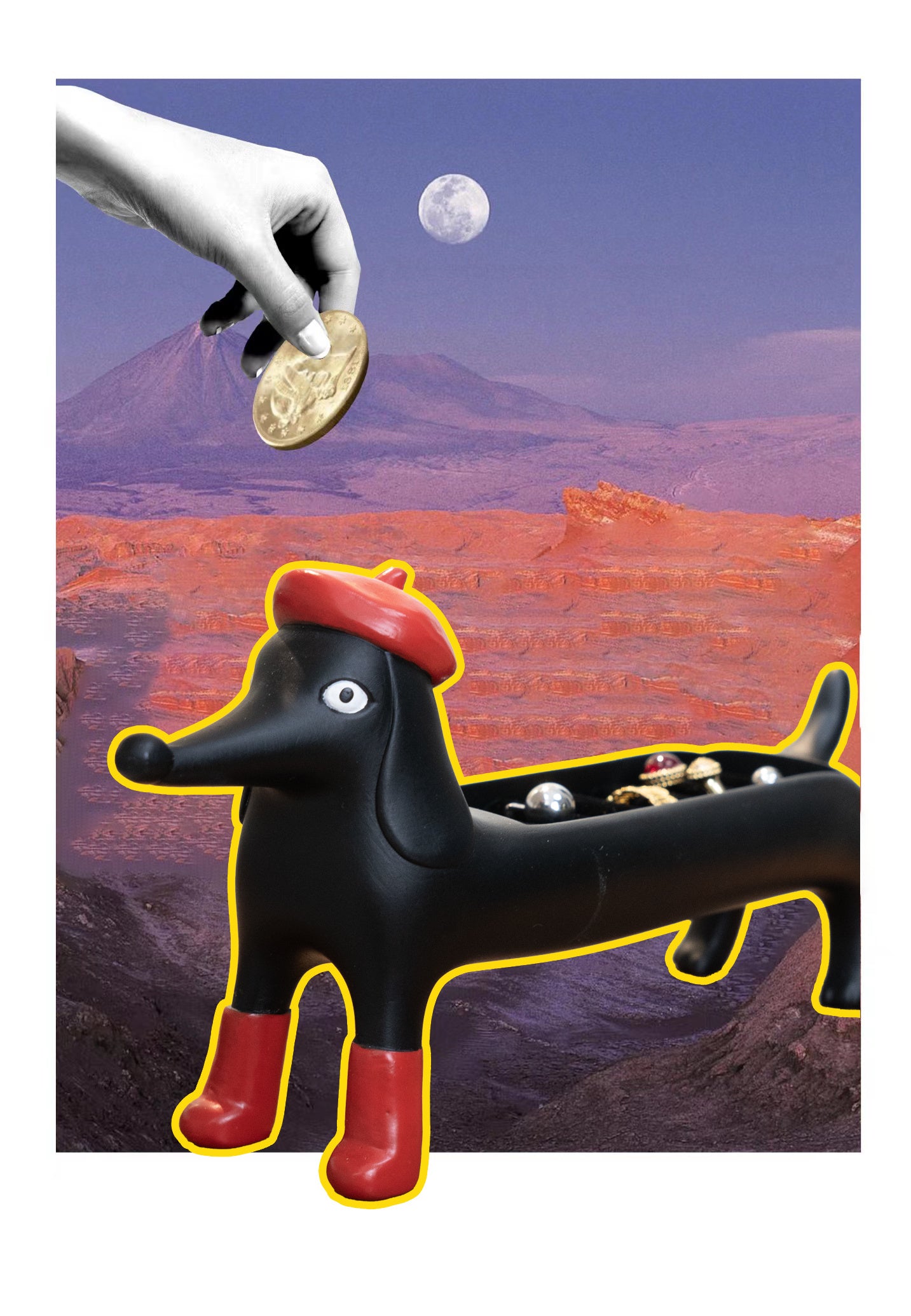 Portanelli Bassotto - Porta Gioielli Decorativo Originale