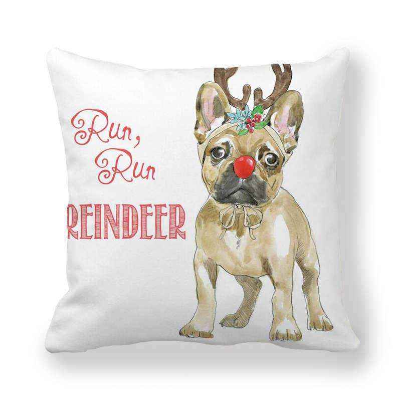 Fodera Cuscino Natale Cani - Decorazione Casa 45x45cm by Dog Moda