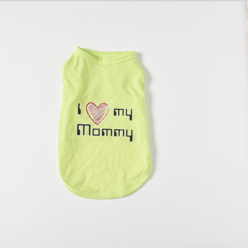 Ärmelloses Hundeshirt "Ich liebe meine Mama"