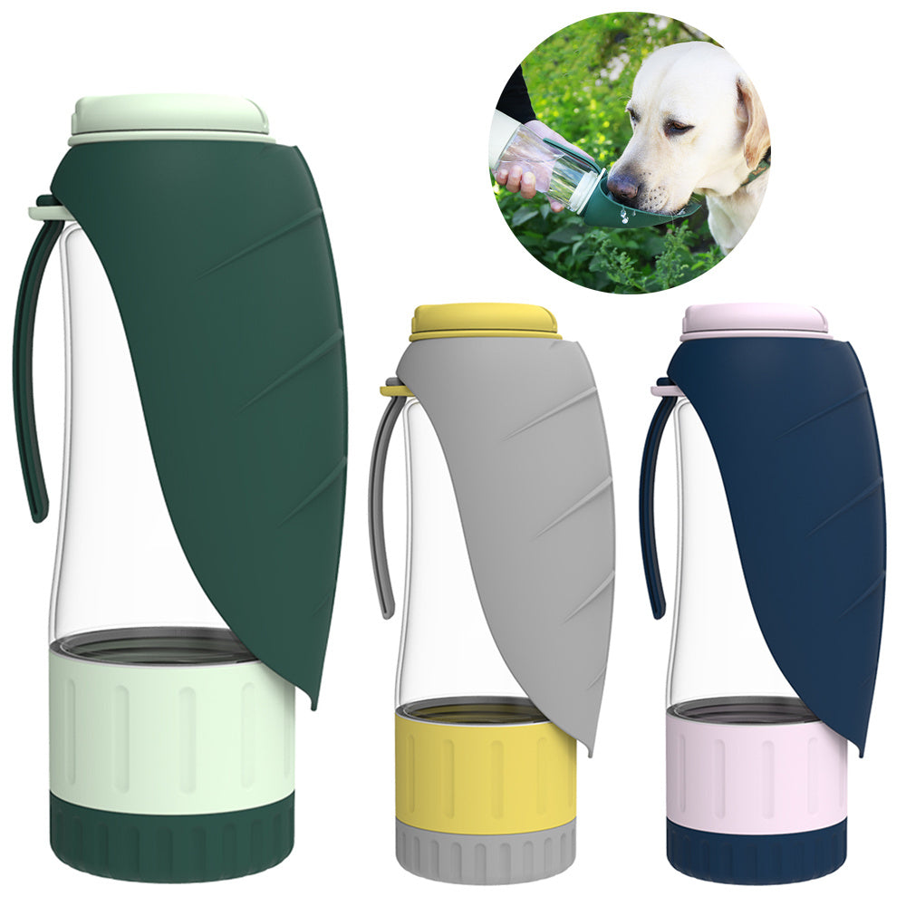 "ZooGalaxy" Double Reservoir Travel Dog Water Bottle