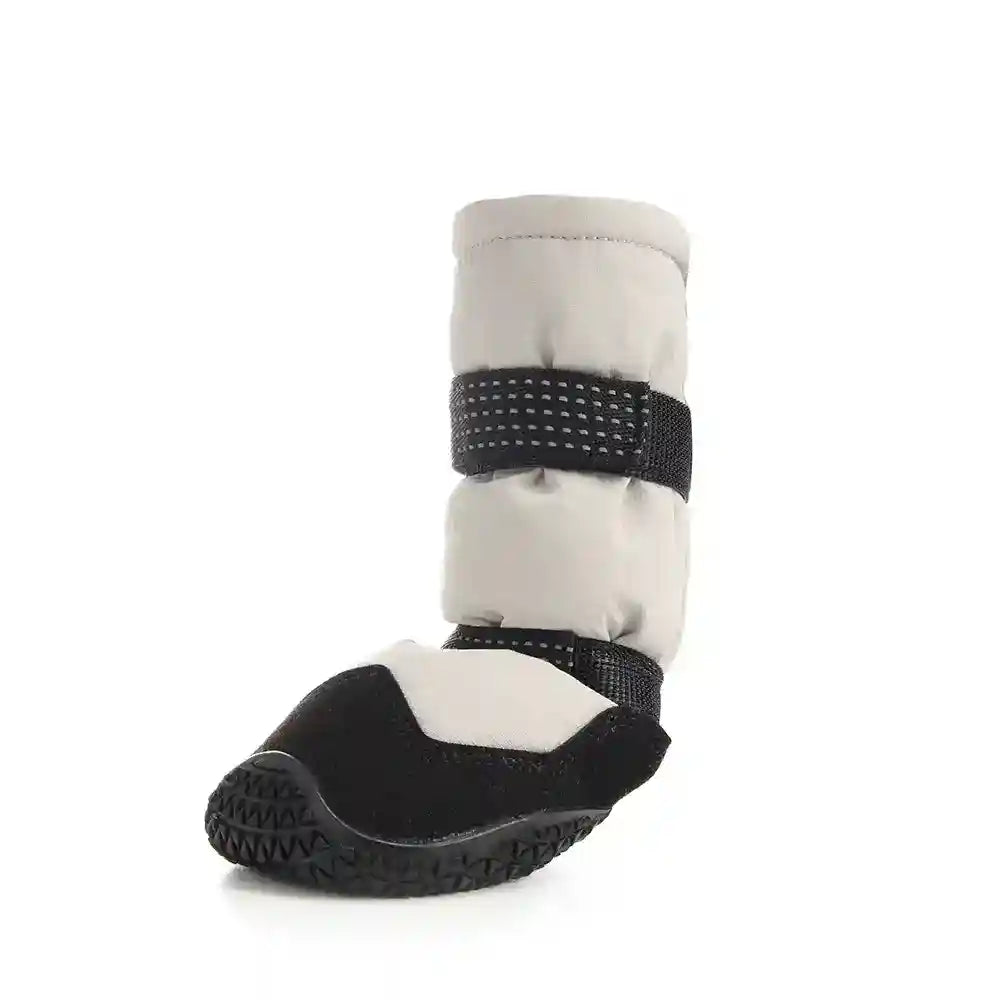 犬用冬用靴 - 反射材付き滑り止め雪用