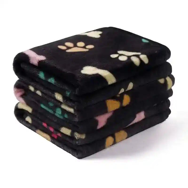 Coperta per Cani in Pile con Fantasia Zampine | Morbida e Calda by Dog Moda