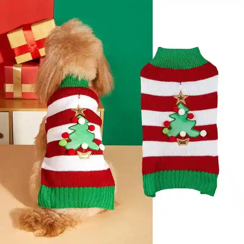 Maglione Natale per Cani - 11 Fantasie Babbo Natale Renne by Dog Moda