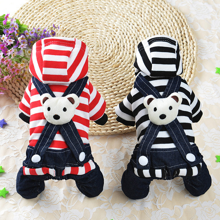 TeddyStyle - Vestitino Elegante per Cani con Salopette o Gonnellina - Dog Moda