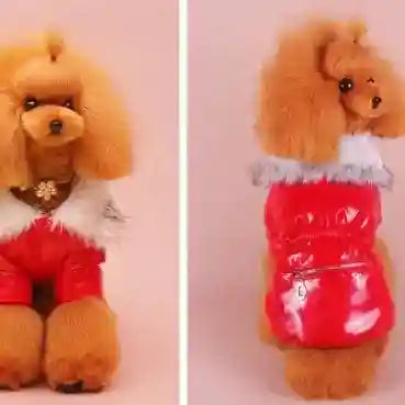 Abrigo Glamour para Perros - Acolchado Impermeable de Invierno