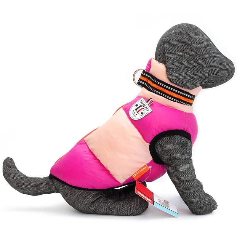 „Dresspet“ Ärmelloser Mantel für Hunde – Geschirrring und Rückenverschluss