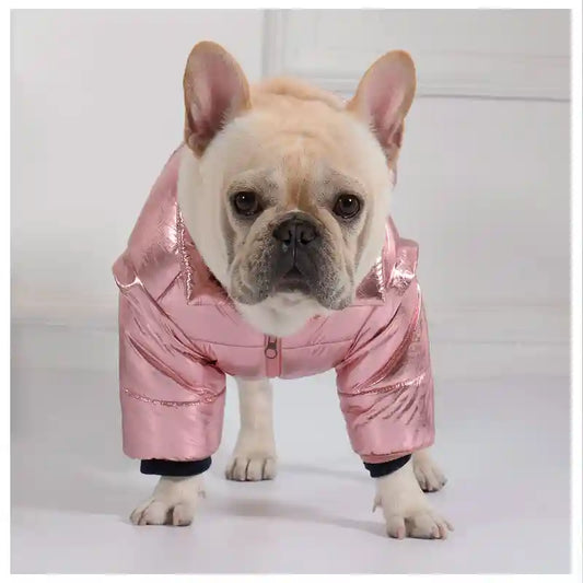 Cappotto Impermeabile Cani Bulldog Zip - Imbottito by Dog Moda