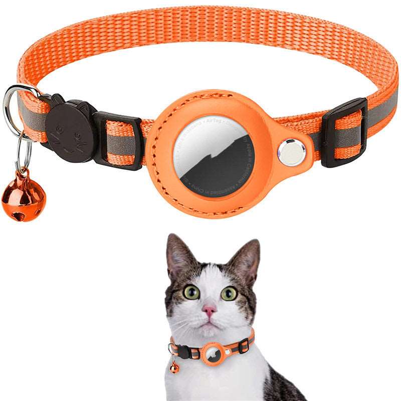 Collare Riflettente per Gatti e Cani con Alloggio AirTag Apple – Localizza il Tuo Animale in Sicurezza!