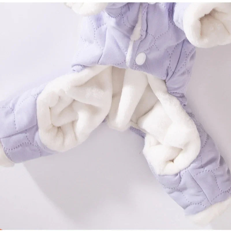 Lucky Dog Coat with Fleece and Hood 4 Paws