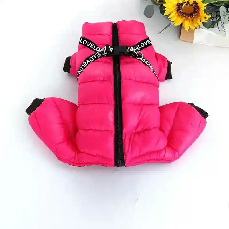 Cappotto Cani 4 Zampe Love - Imbottito Neve Pioggia by Dog Moda