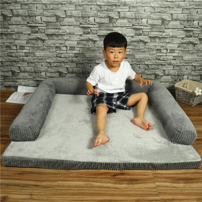 Rectangular Dog Bed "Luna" - Soft and Comfortable with Side Rails