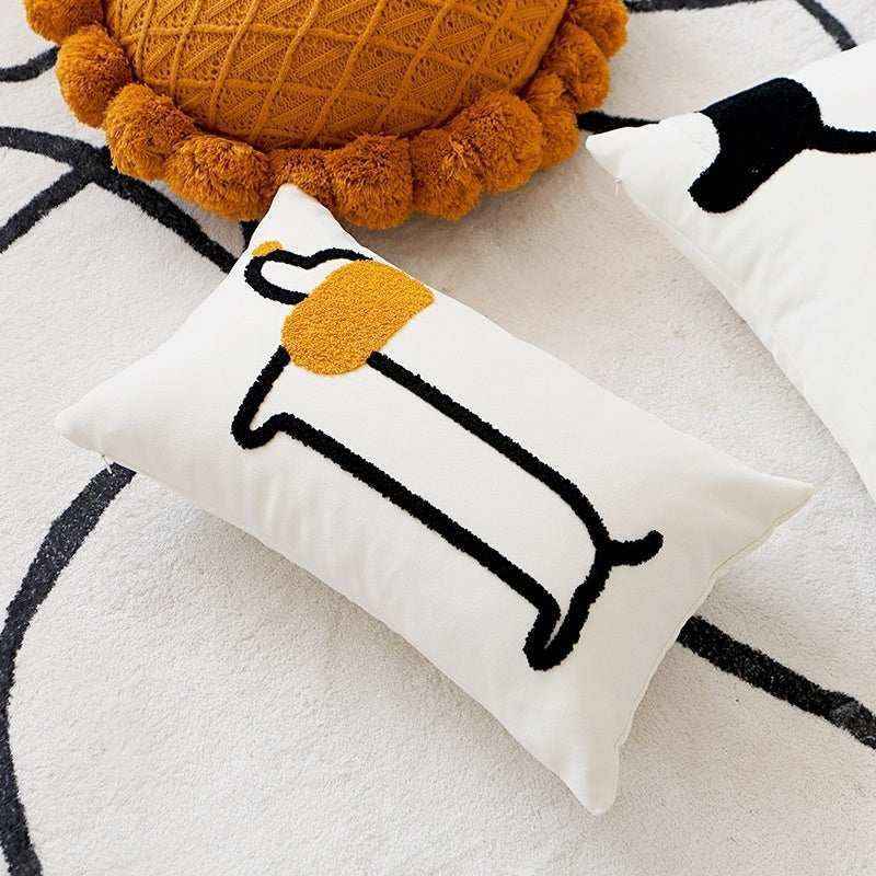 Cuscino Cane 3D Ricamata – Arredo Casa Idea Regalo by Dog Moda