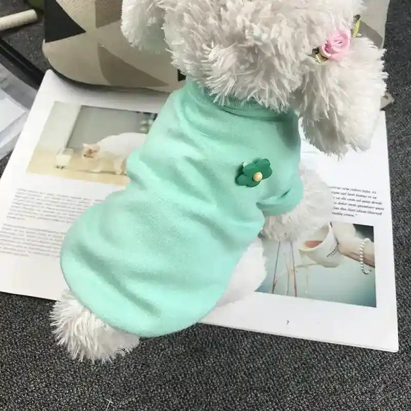 Camiseta de Algodón para Perros "Daisy" - Comodidad y Estilo para Cada Temporada