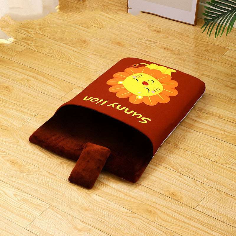 Cuccia Tonda Riscaldante per Cani e Gatti "Sunny" con USB