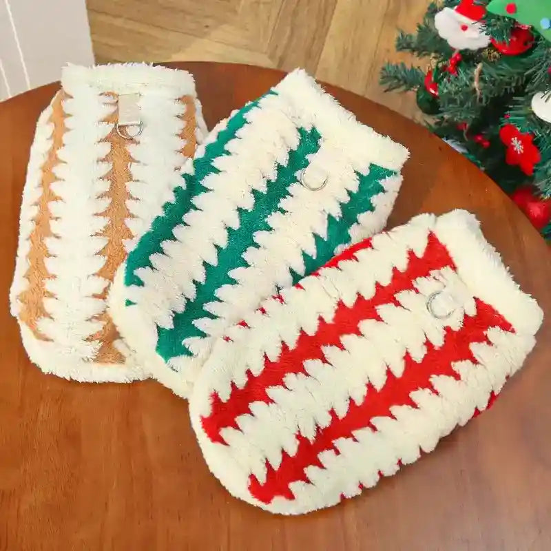 Cappotto in Pile per Cani - Smanicato con Anello Guinzaglio by Dog Moda