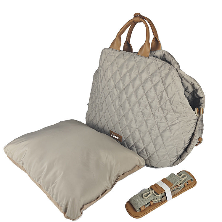 Trasportino Pieghevole Gatti Cani Lusso Manici Pelle by Dog Moda