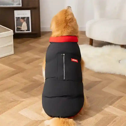 Cappotto HipiDog Cani Taglia Grande - Imbottito Pile Tasche by Dog Moda