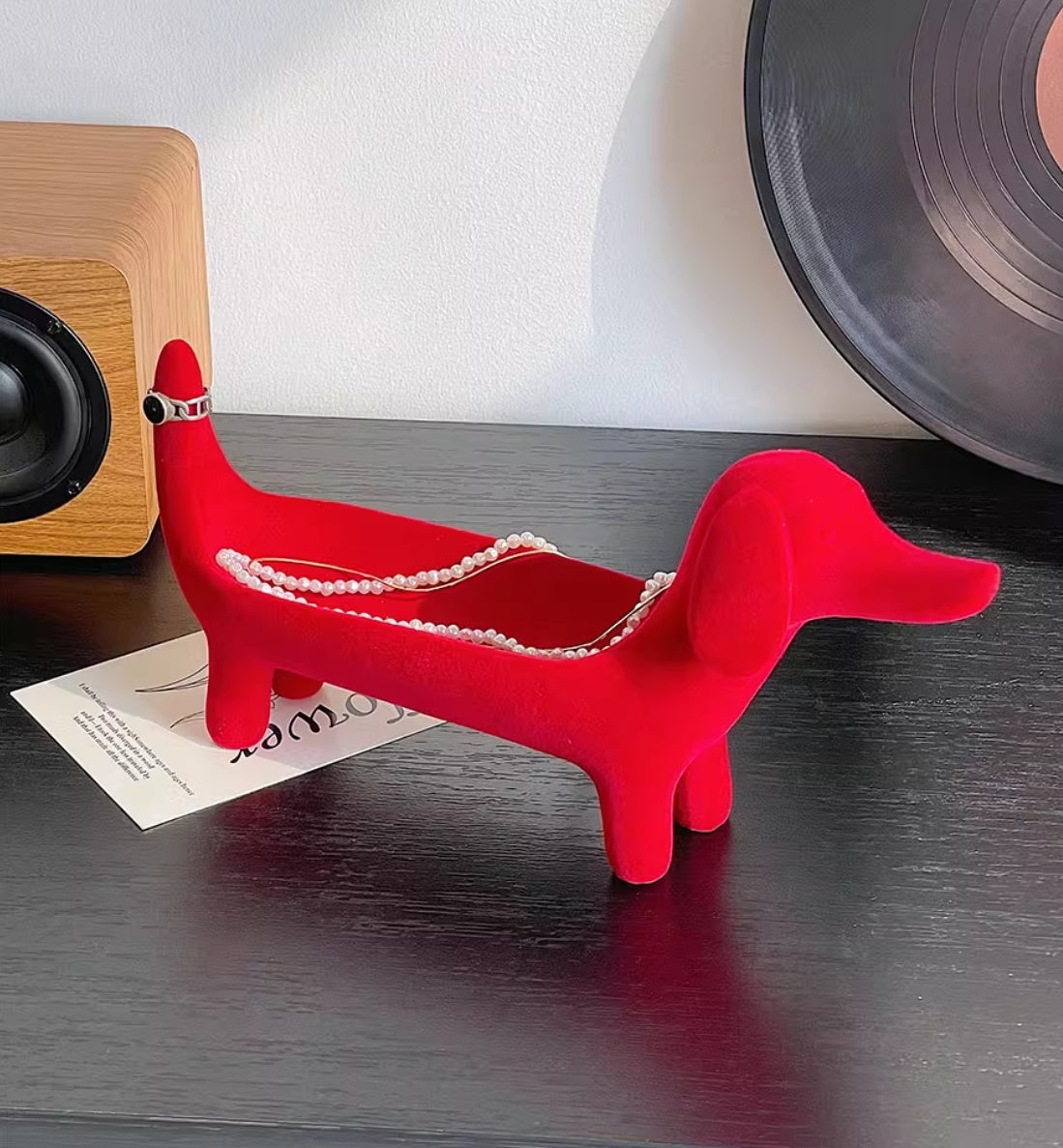Svuotasche Bassotto Decorativo – Porta Gioie e Bracciali in Resina