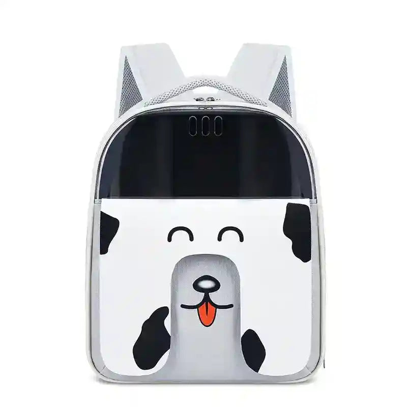 Zainetto Trasportino Cani Gatti - Design Viso Cagnolino by Dog Moda