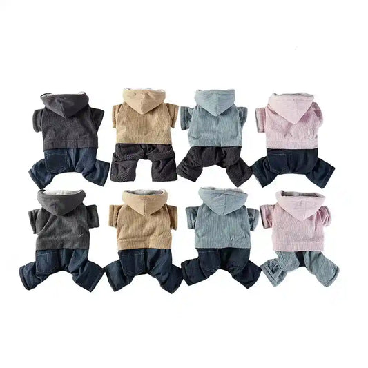 Cappotto Cani Coco Tweed - Velluto Coste 4 Zampe Pile by Dog Moda