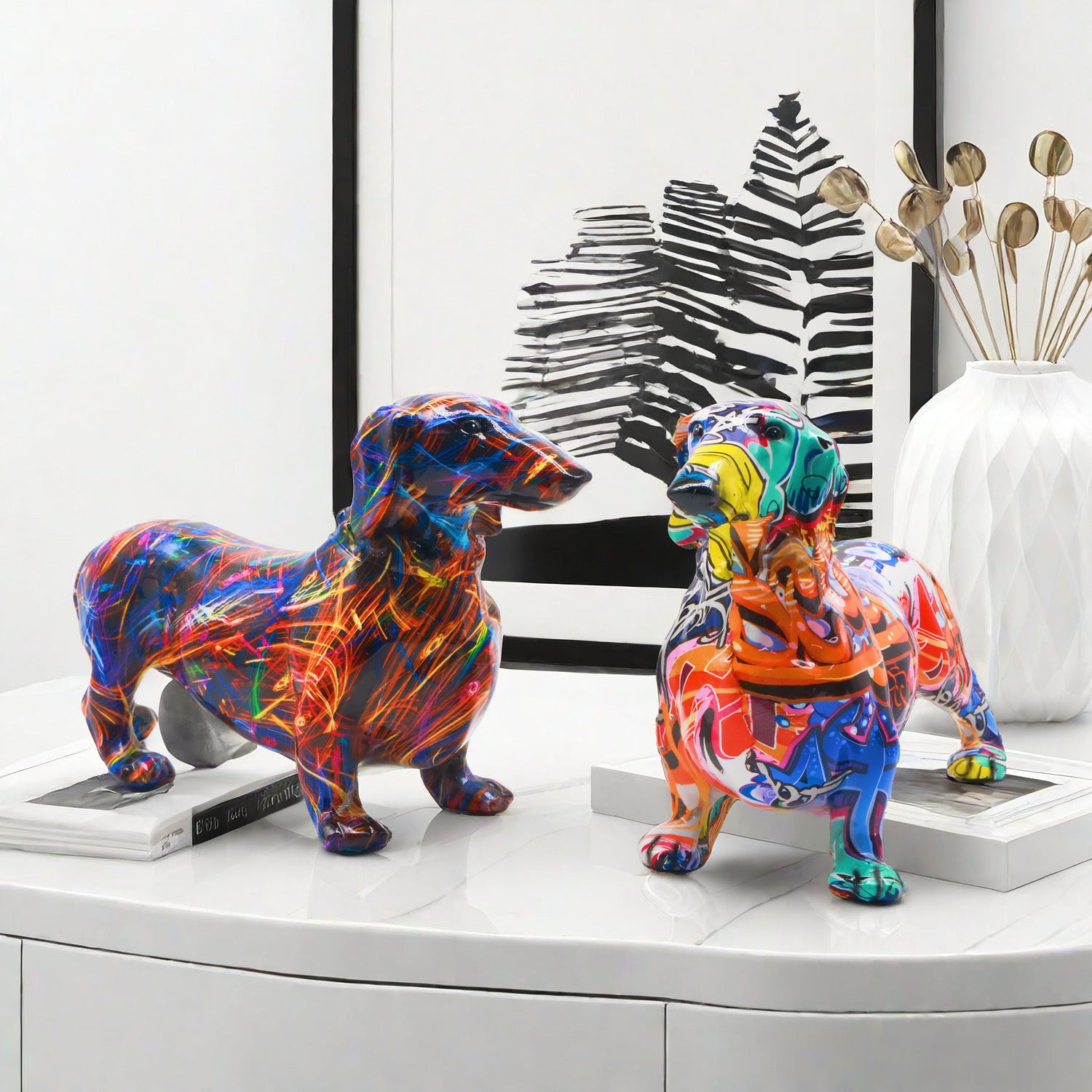 Statua Bassotto Decorativa 21cm o 38cm - Idea Regalo