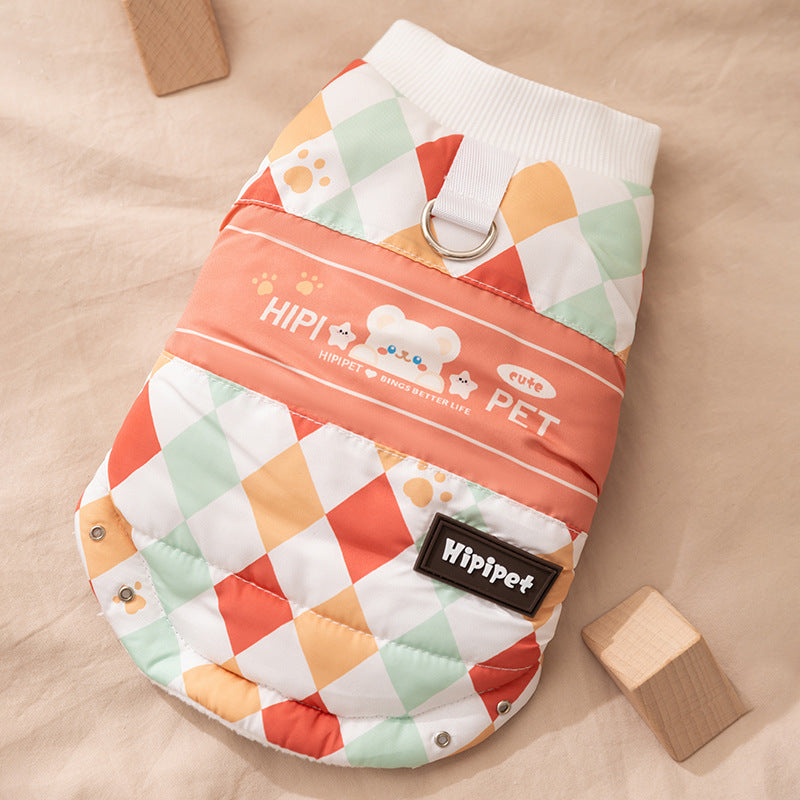 Cappotto Life Cani Smanicato Pile con Orsetto HIPIPET