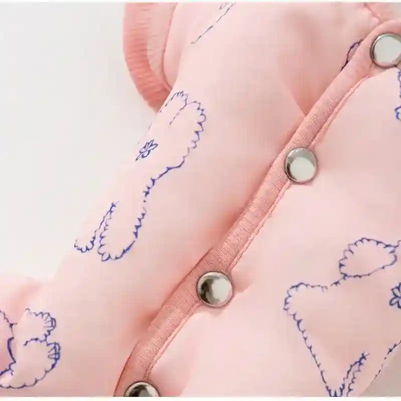 Mono acolchado ositos para perros - 4 patas invierno