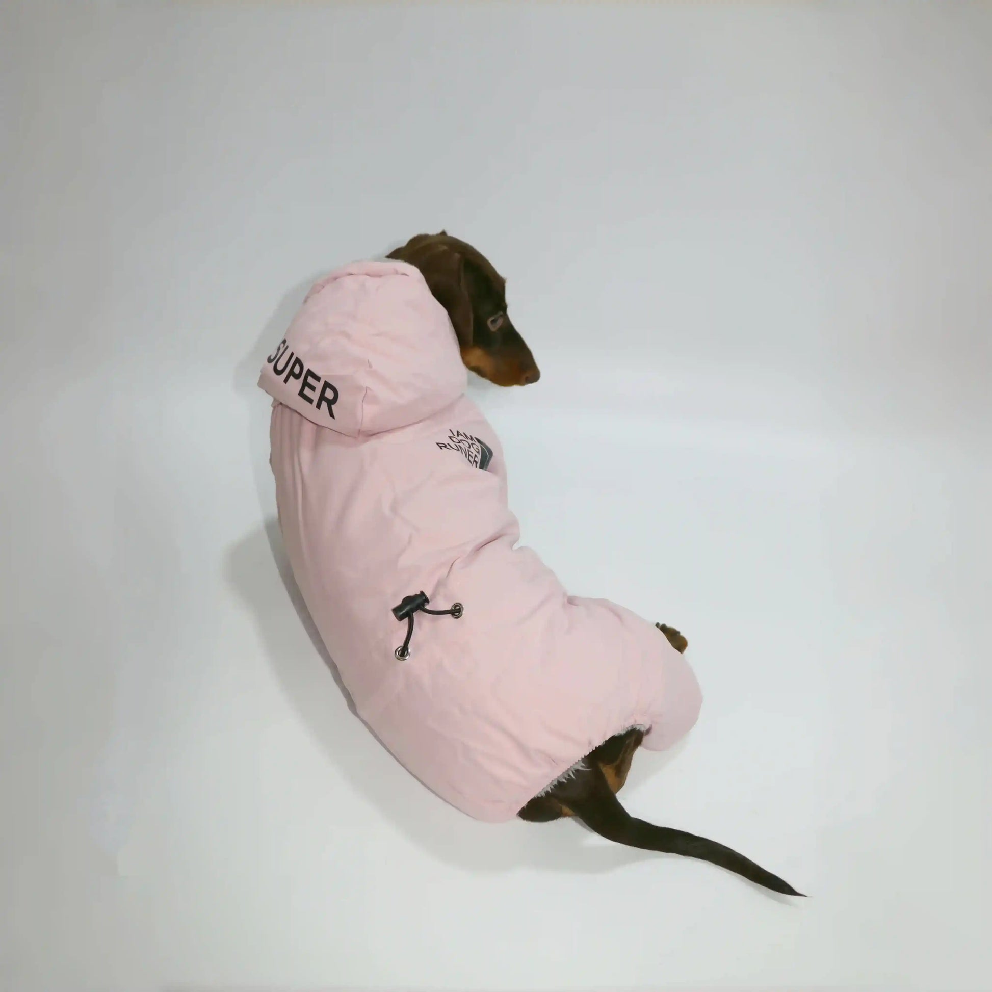 Cappotto per Bassotto “Running” con Cappuccio e Pile by Dog Moda