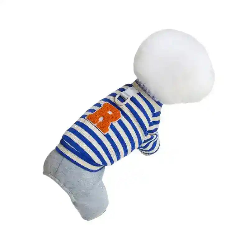 Vestido Ralf a Rayas para Perros - 4 Patas con Anillo