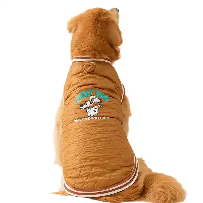 Cappotto Cani Taglia Grande Lucky Dog - Imbottito Caldo