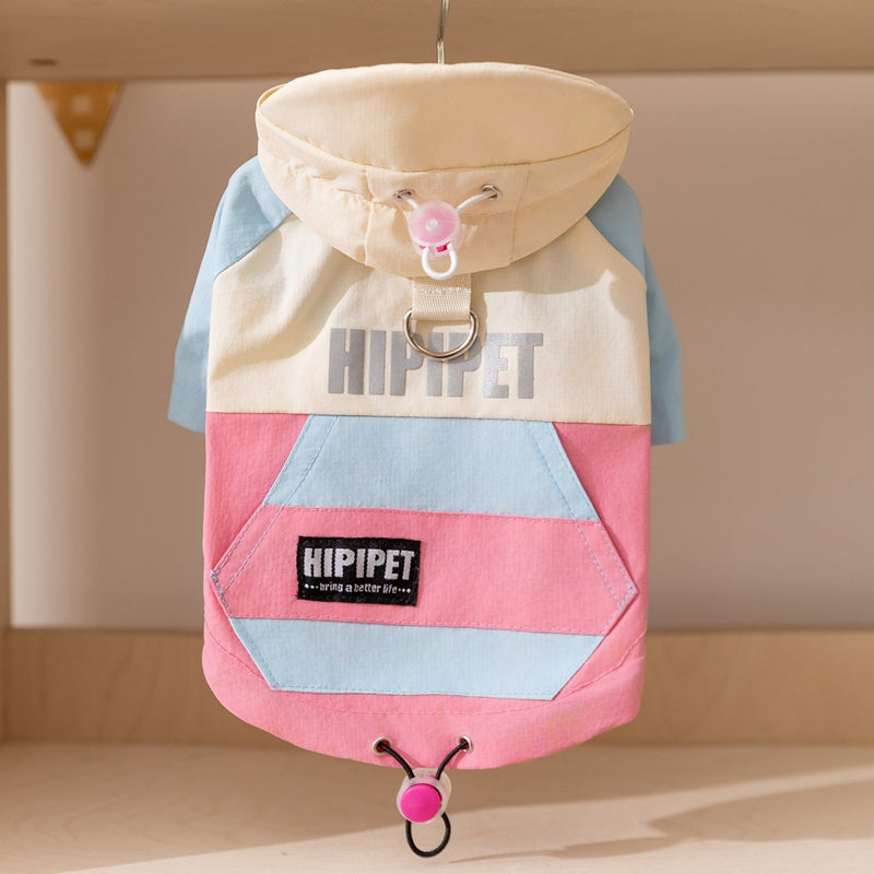 HIPIPET Raincoat with Hood and Visor for Dogs