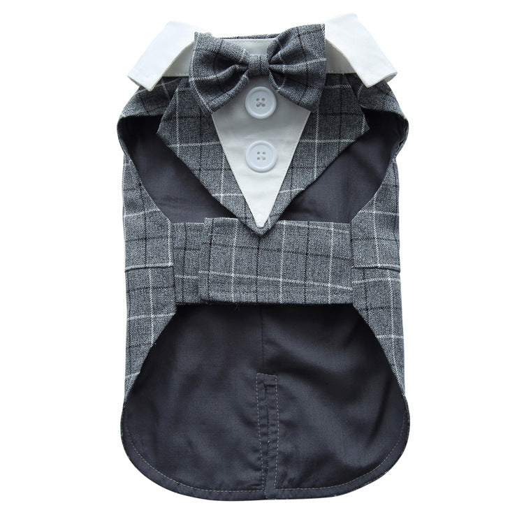 Corduroy or Solid Color Dog Tuxedos – Elegance for Weddings and Special Events
