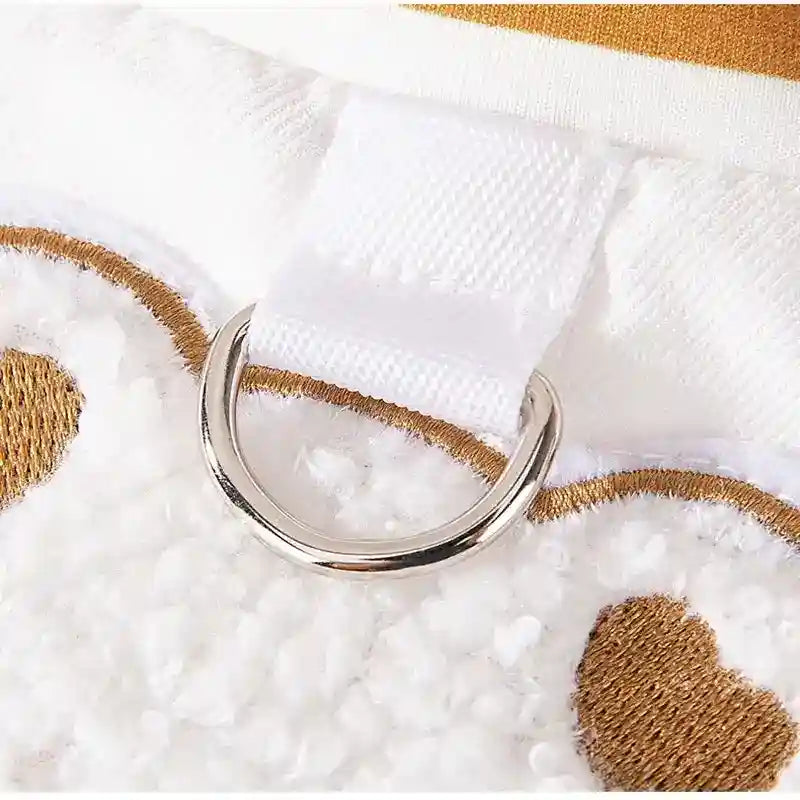 犬用ウサギジャケット - 刺繍入りピンクセーター